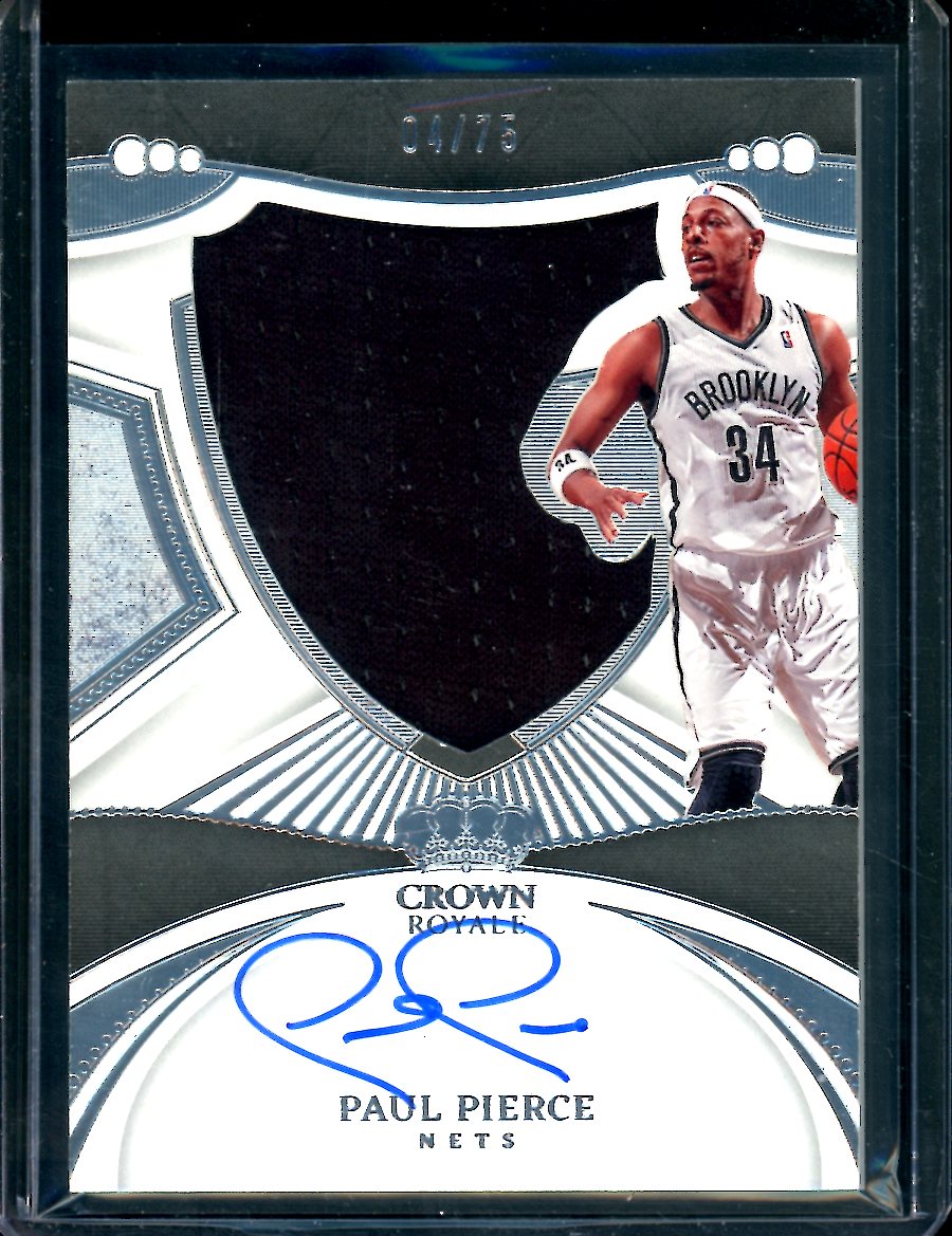 2022/23 Panini Crown Royale Paul Pierce Patch Auto /75 Nets – Trading Card  Market