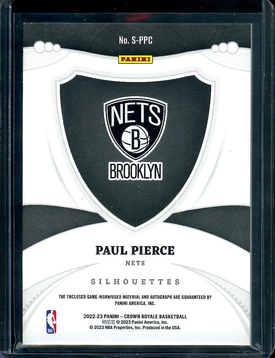 2022/23 Panini Crown Royale Paul Pierce Patch Auto /75 Nets - Trading Card Market
