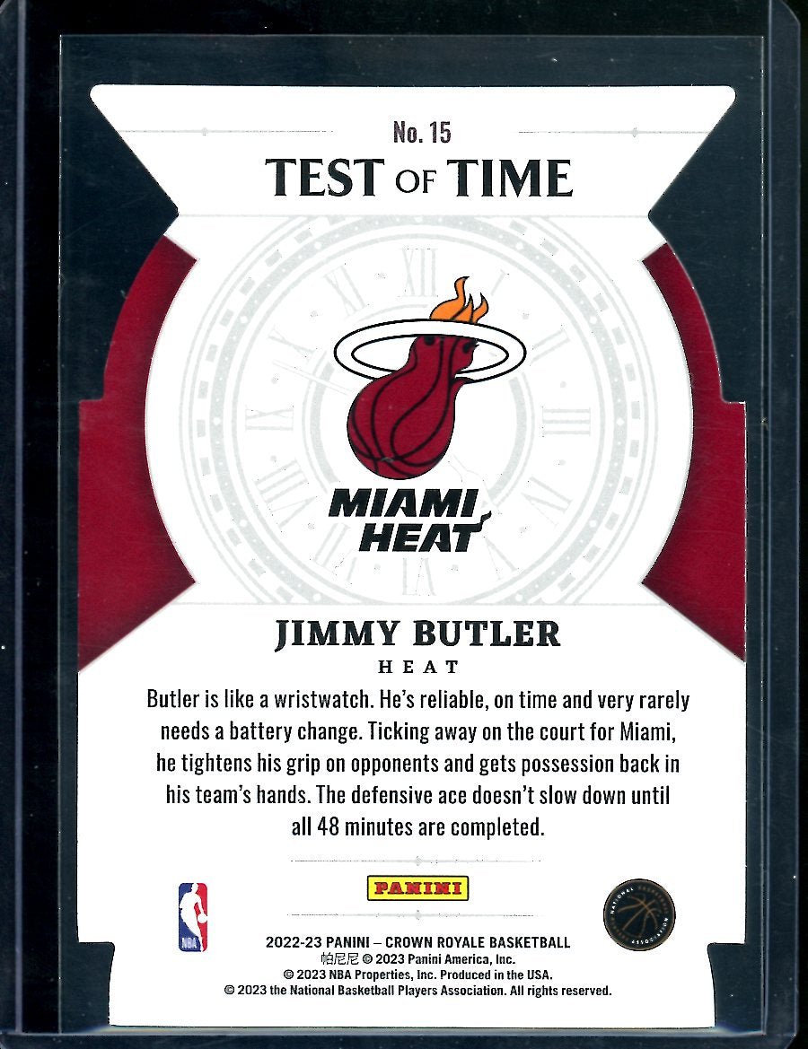 2022/23 Panini Crown Royale Jimmy Butler Test of Time /25 Heat - Trading Card Market