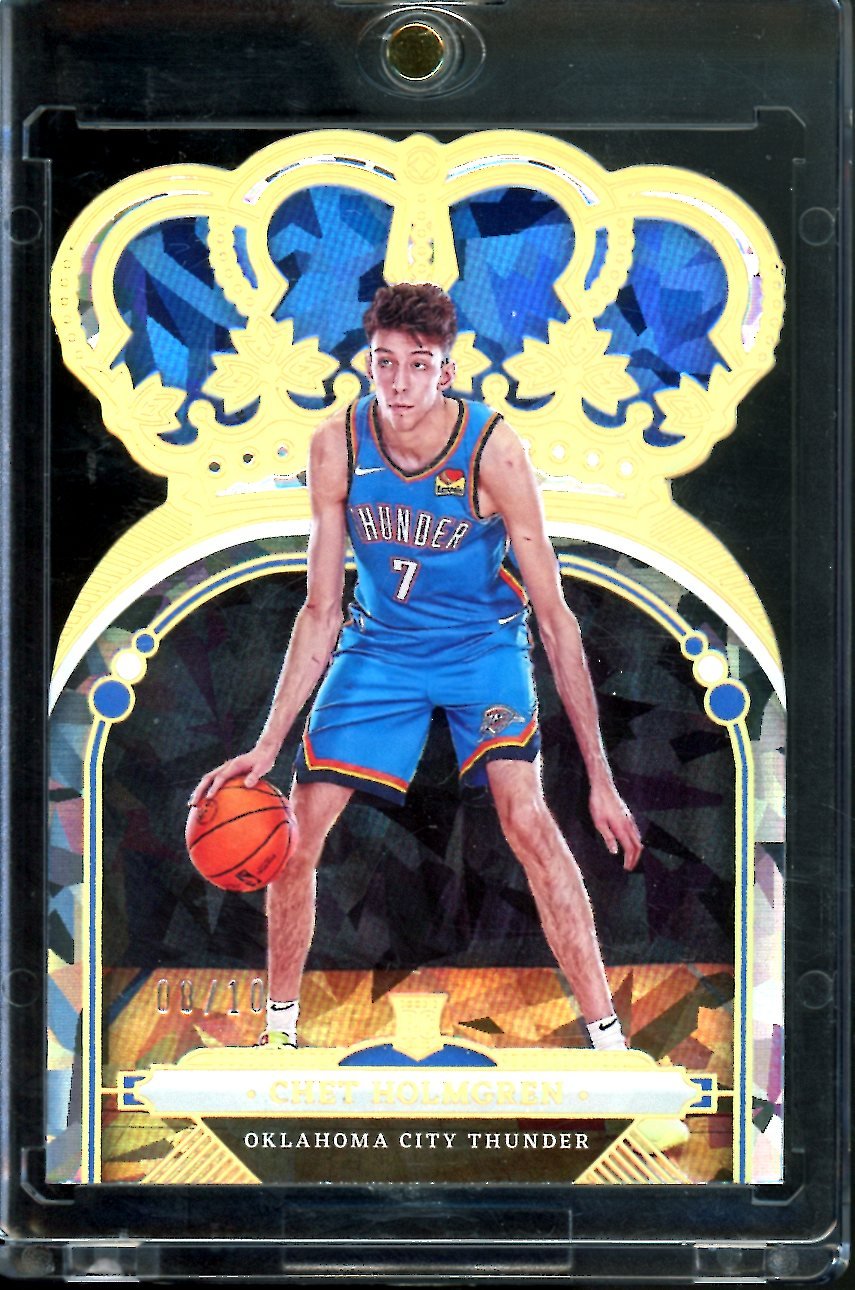 2022/23 Panini Crown Royale Chet Holmgren Rookie Gold /10 Thunder - Trading Card Market