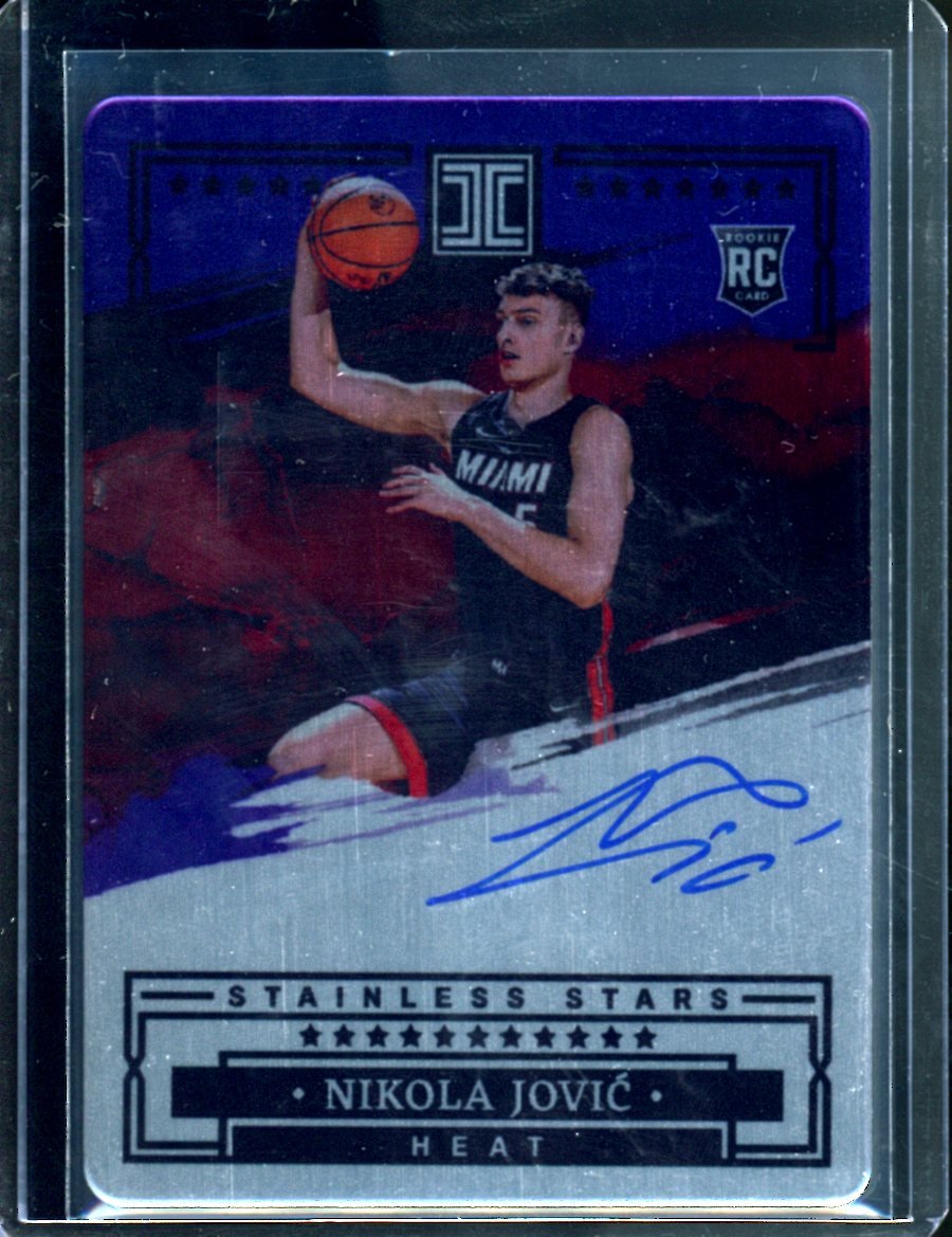 2022/23 Panini Impeccable Nikola Jovic Rookie Stainless Stars Auto /49 Heat - Trading Card Market