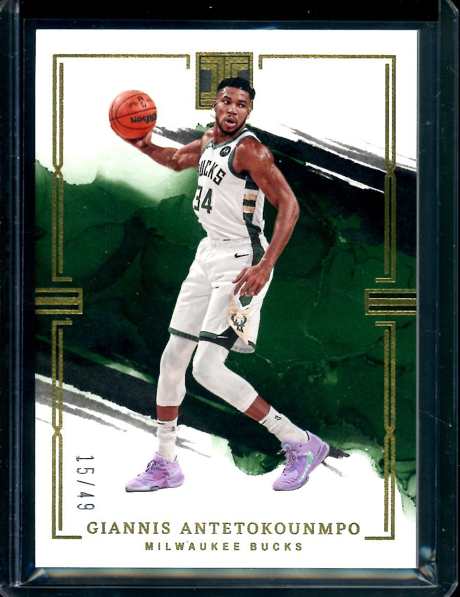 2022/23 Panini Impeccable Giannis Antetokounmpo Gold /49 Bucks - Trading Card Market