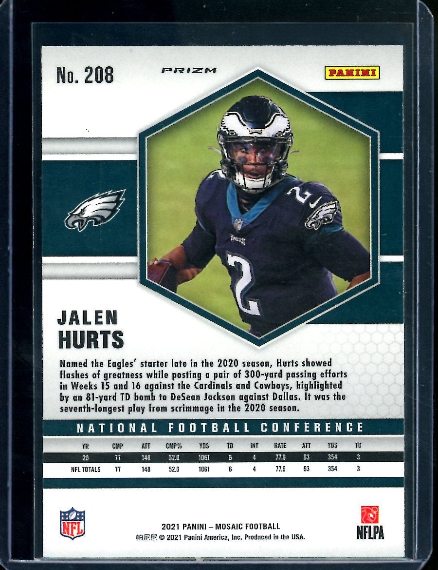 2021 Panini Mosaic Jalen Hurts Genesis SSP Eagles - Trading Card Market