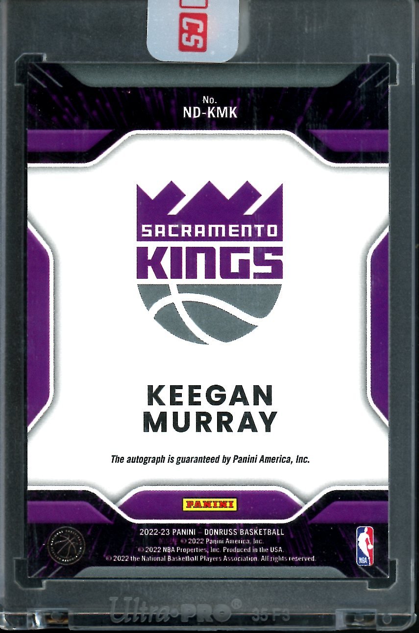 2022/23 Panini Donruss Keegan Murray Rookie Next Day Auto Kings - Trading Card Market