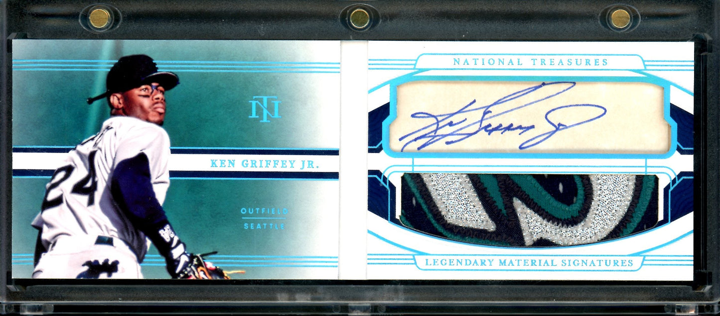2022 Panini National Treasures Ken Griffey Jr. Legendary Booklet Patch Auto 1/1 Mariners