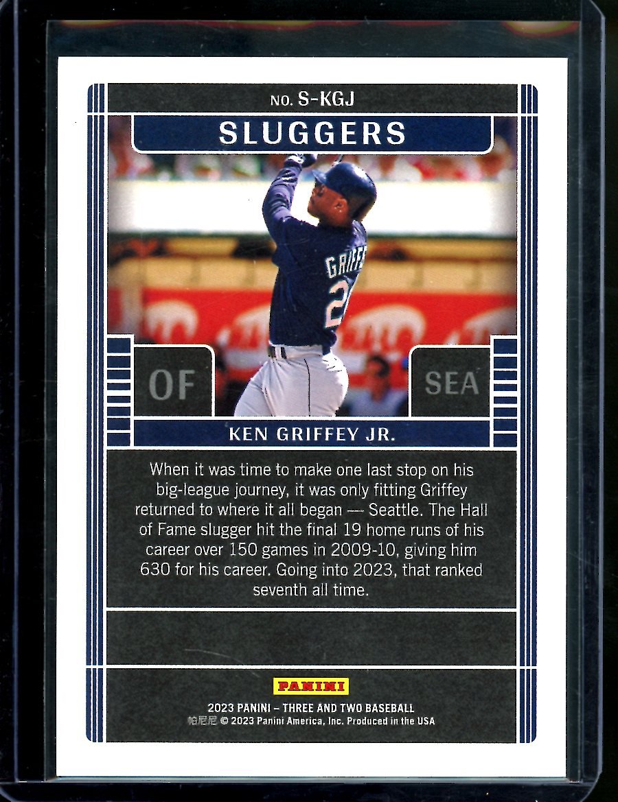 2023 Panini Three & Two Ken Griffey Jr. Sluggers /150 Mariners - Trading Card Market
