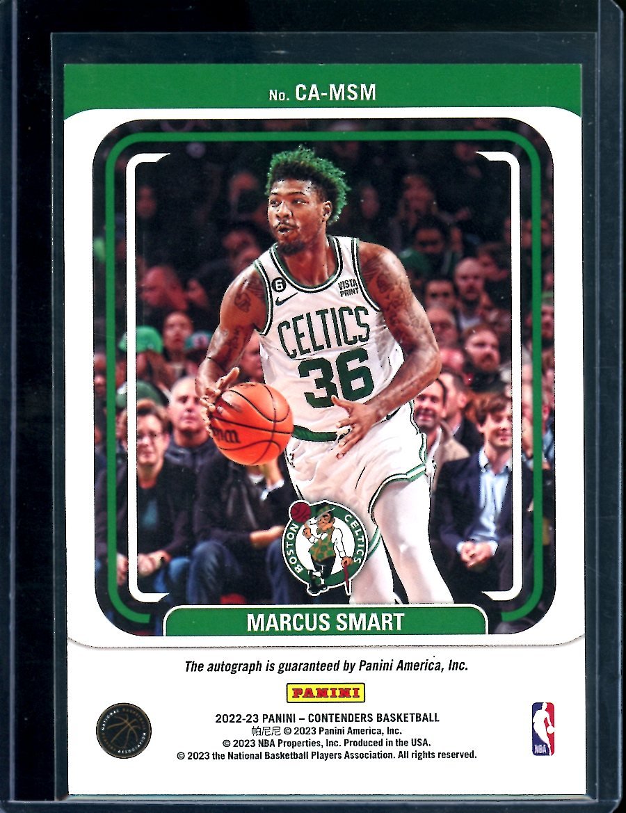 2022/23 Panini Contenders Marcus Smart Auto Bronze /25 Celtics - Trading Card Market