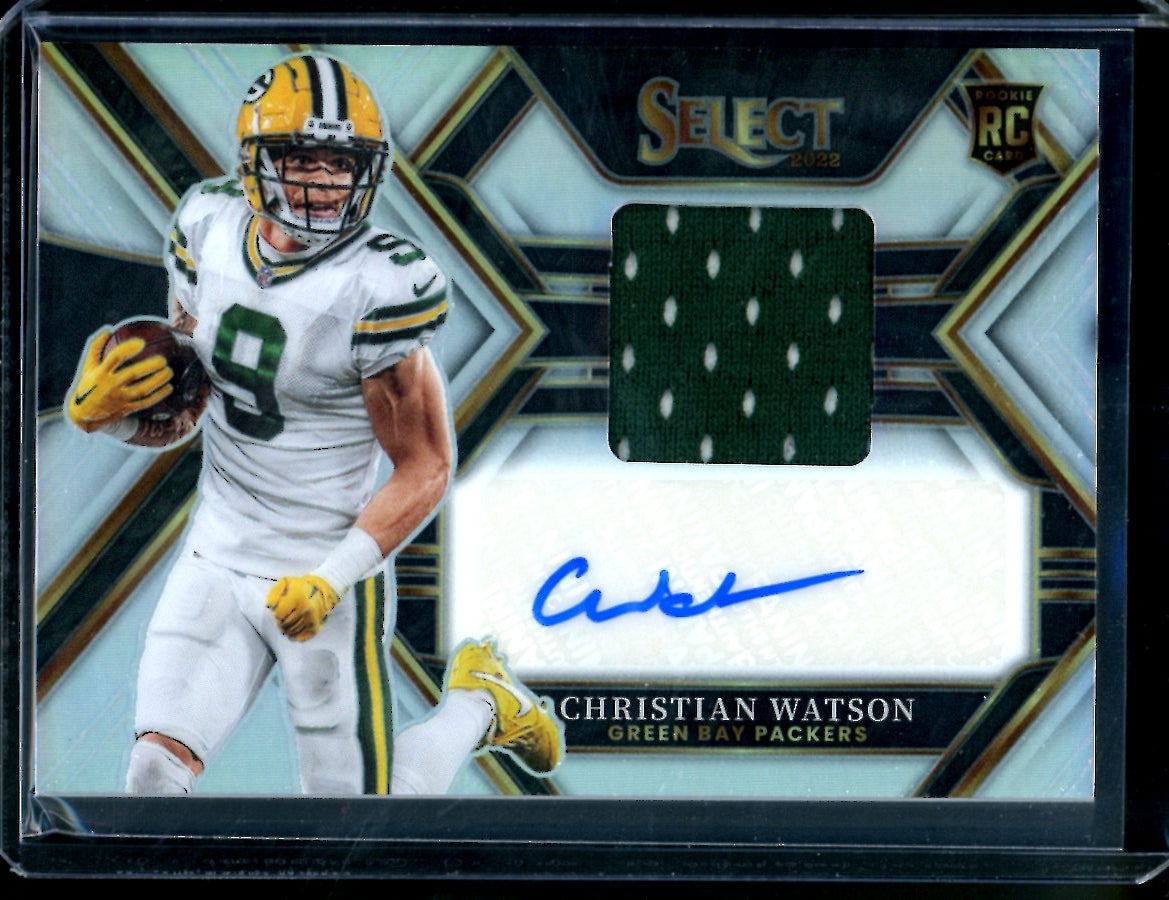 Green Bay Packers Christian Watson #/99. Select Silver selling RPA