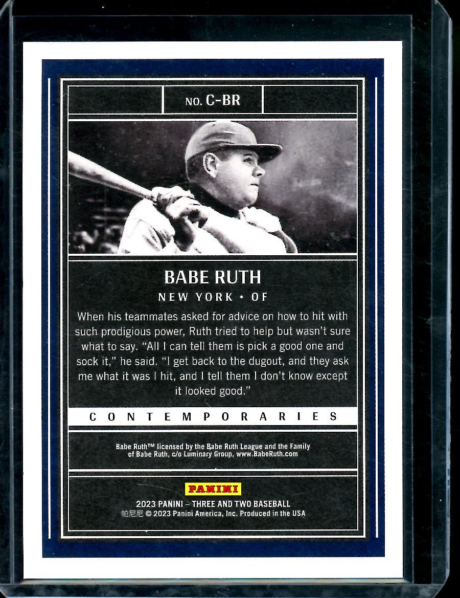 2023 Panini Three & Two Babe Ruth Contemporaries /50 Yankees - Trading Card Market