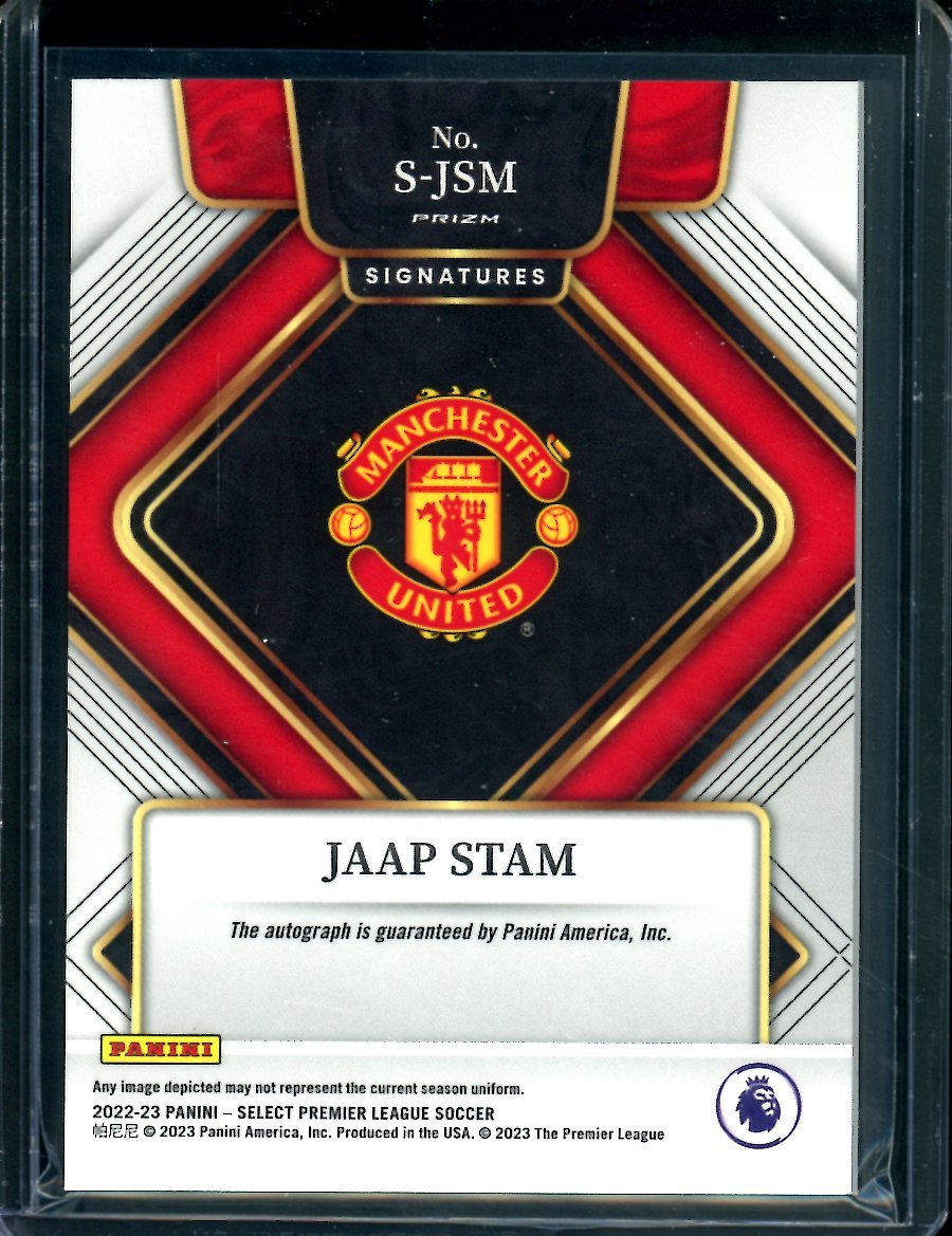 2022/23 Panini Select EPL Jaap Stam Silver Auto Manchester United - Trading Card Market