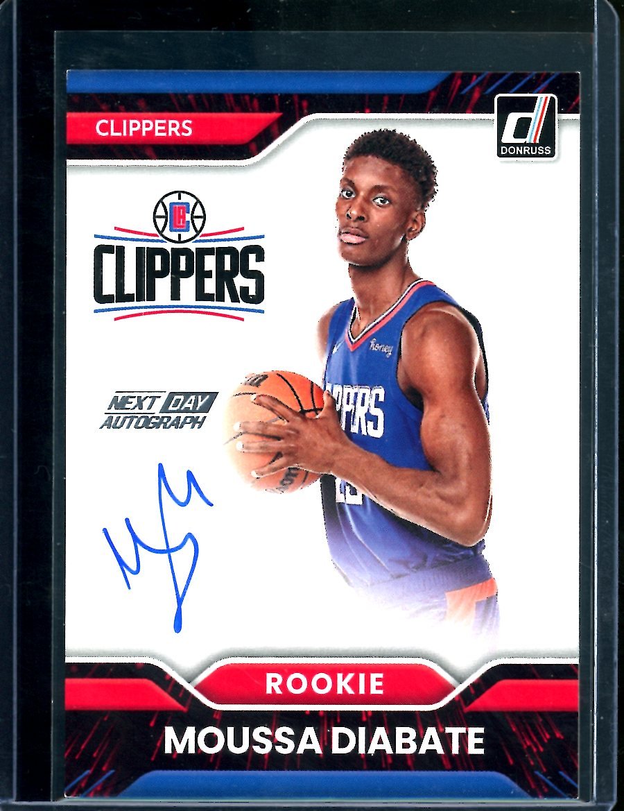 2022/23 Panini Donruss Choice Moussa Diabate Rookie Next Day Auto Clippers - Trading Card Market