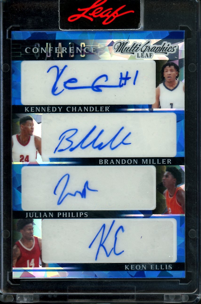 2023 Leaf MuliGraphics Brandon Miller/Kennedy Chandler Quad Auto /35 Hornets - Trading Card Market