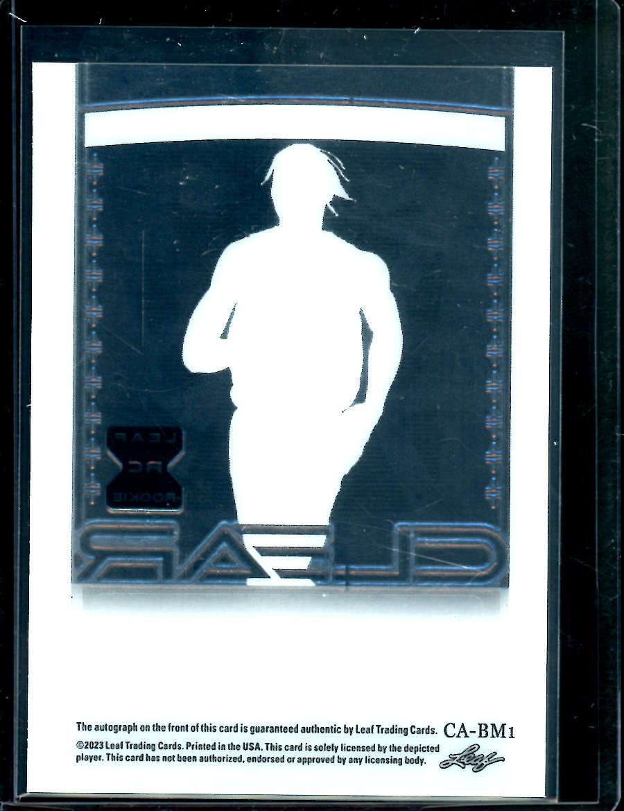 2023 Leaf Trinity Bennedict Mathurin Rookie XRC Clear Auto /49 - Trading Card Market