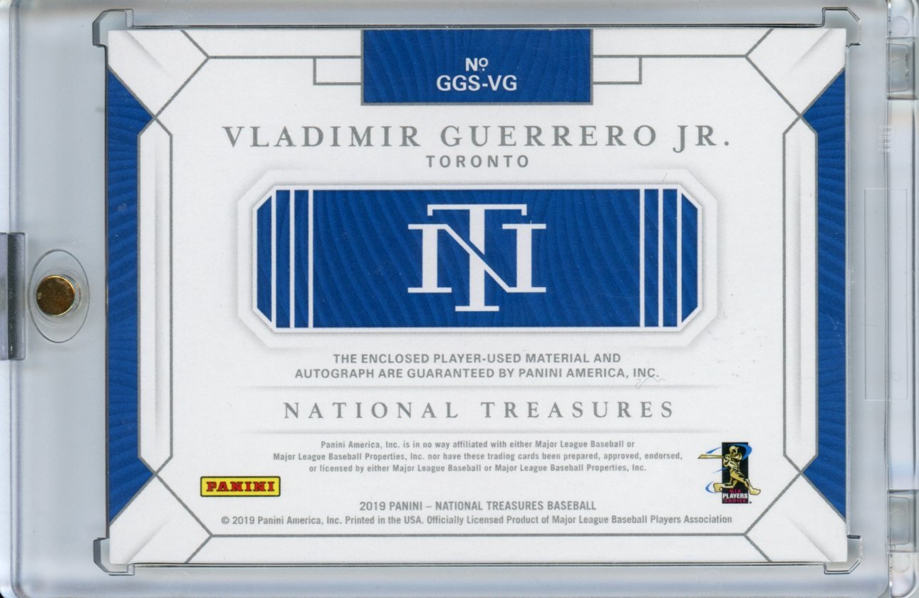 2019 Panini National Treasures Vladimir Guerrero Jr. Rookie RPA /25 Blue Jays - Trading Card Market