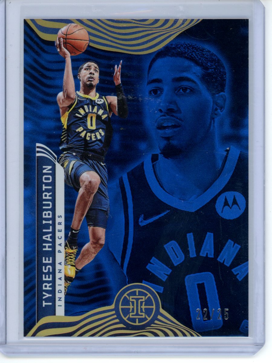 2021/22 Panini Illusions Tyrese Haliburton Blue /25 Trading Card Market