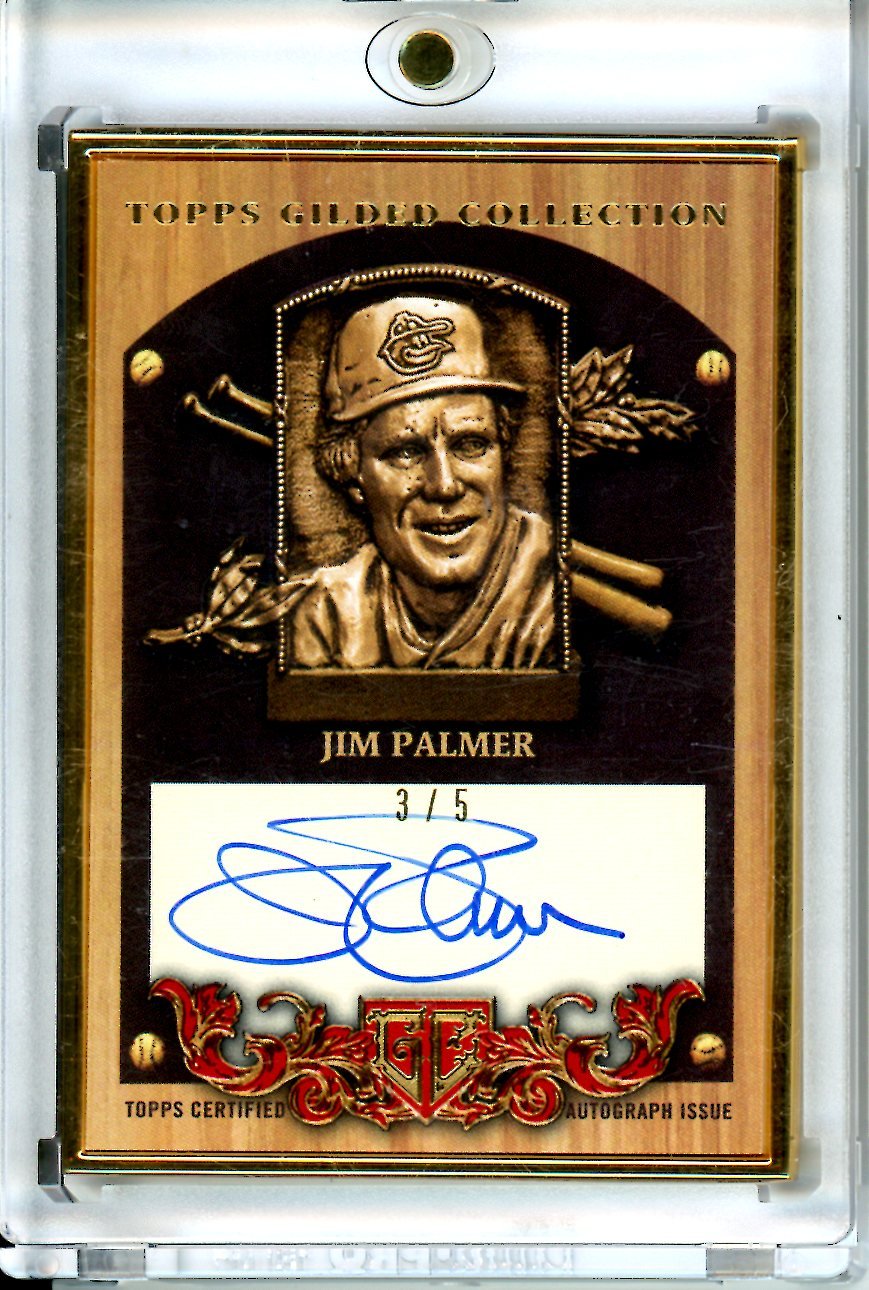 2022 Topps Gilded Jim Palmer Gold Framed HOF Auto /5 Orioles - Trading Card Market