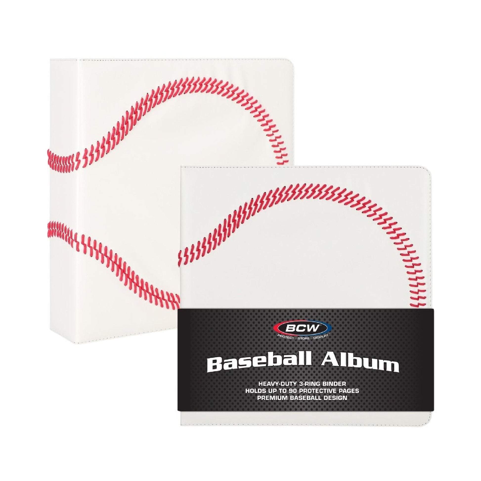 BCW White Baseball Binder