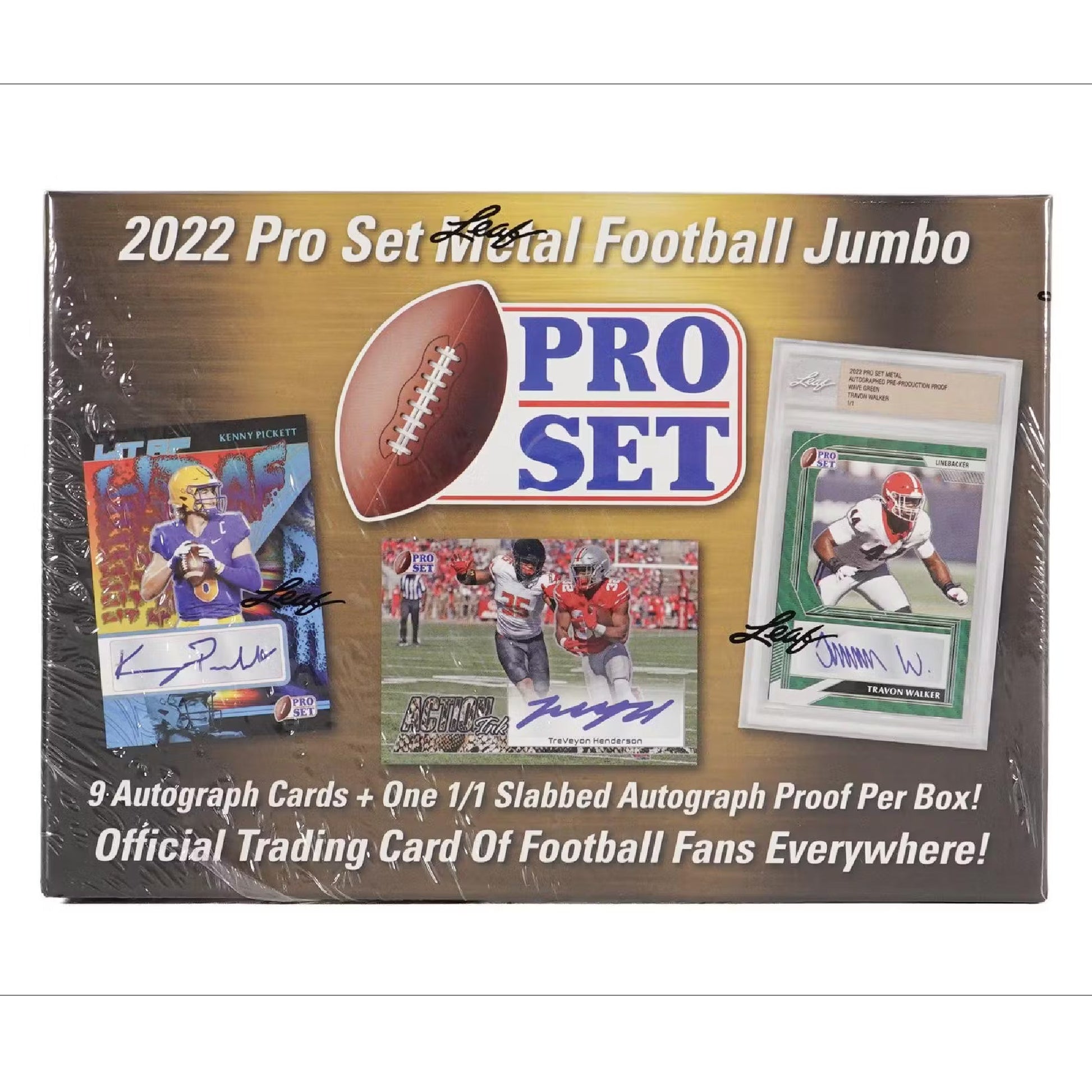 2022 Leaf Pro Set Metal Jumbo Football Hobby Box - Trading Card Market