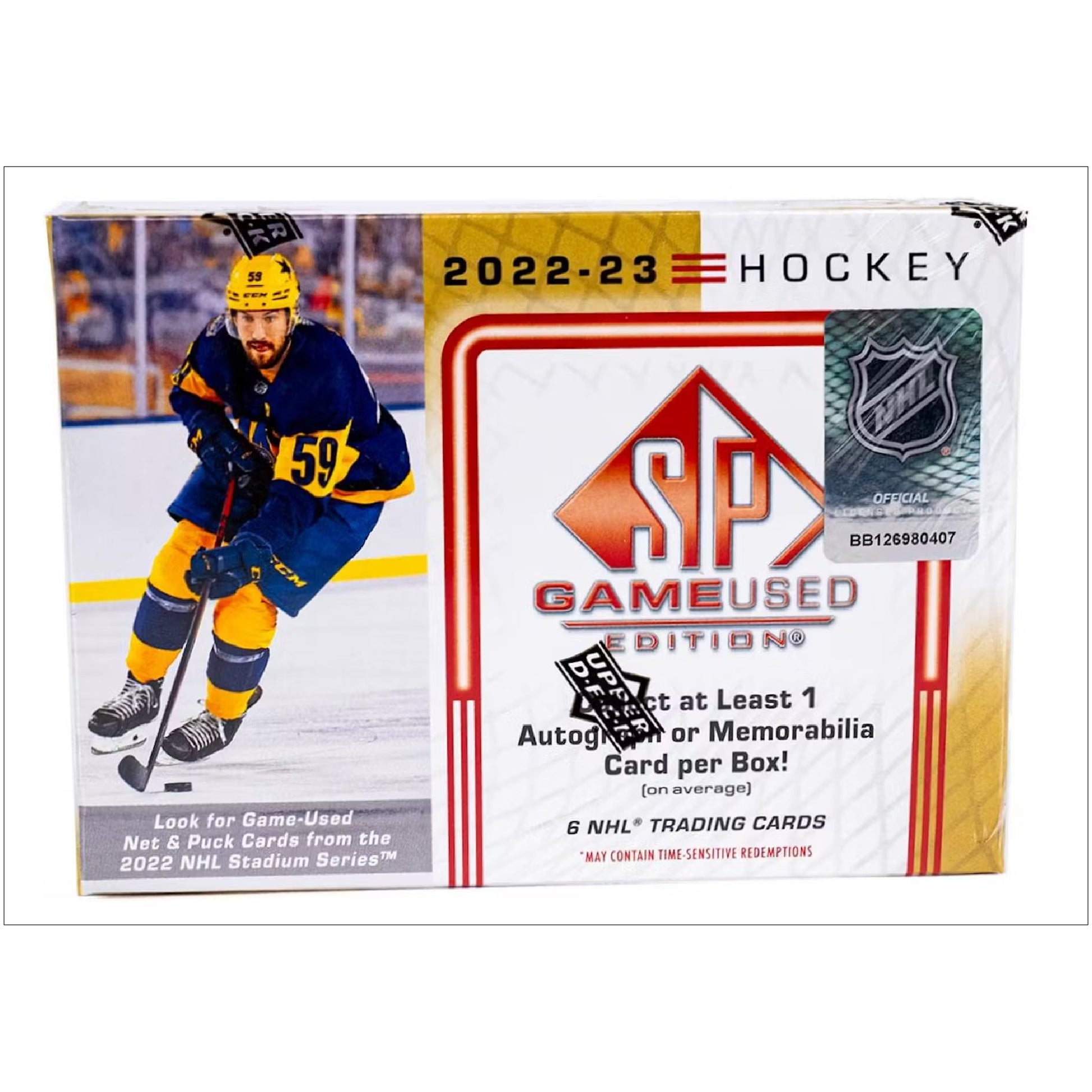 2022/23 Upper Deck SP Game Used Hockey Hobby Box 