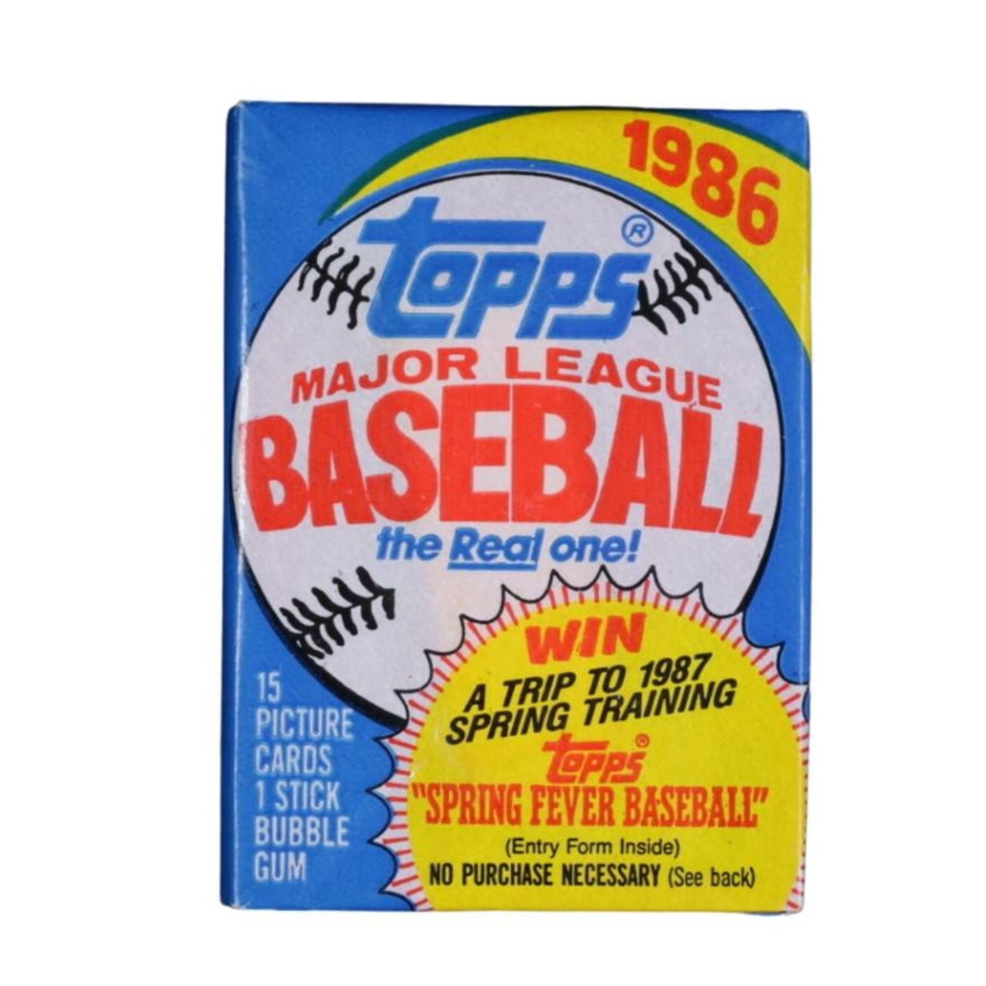 1986 Topps Baseball Wax Pack - Trading Card Market