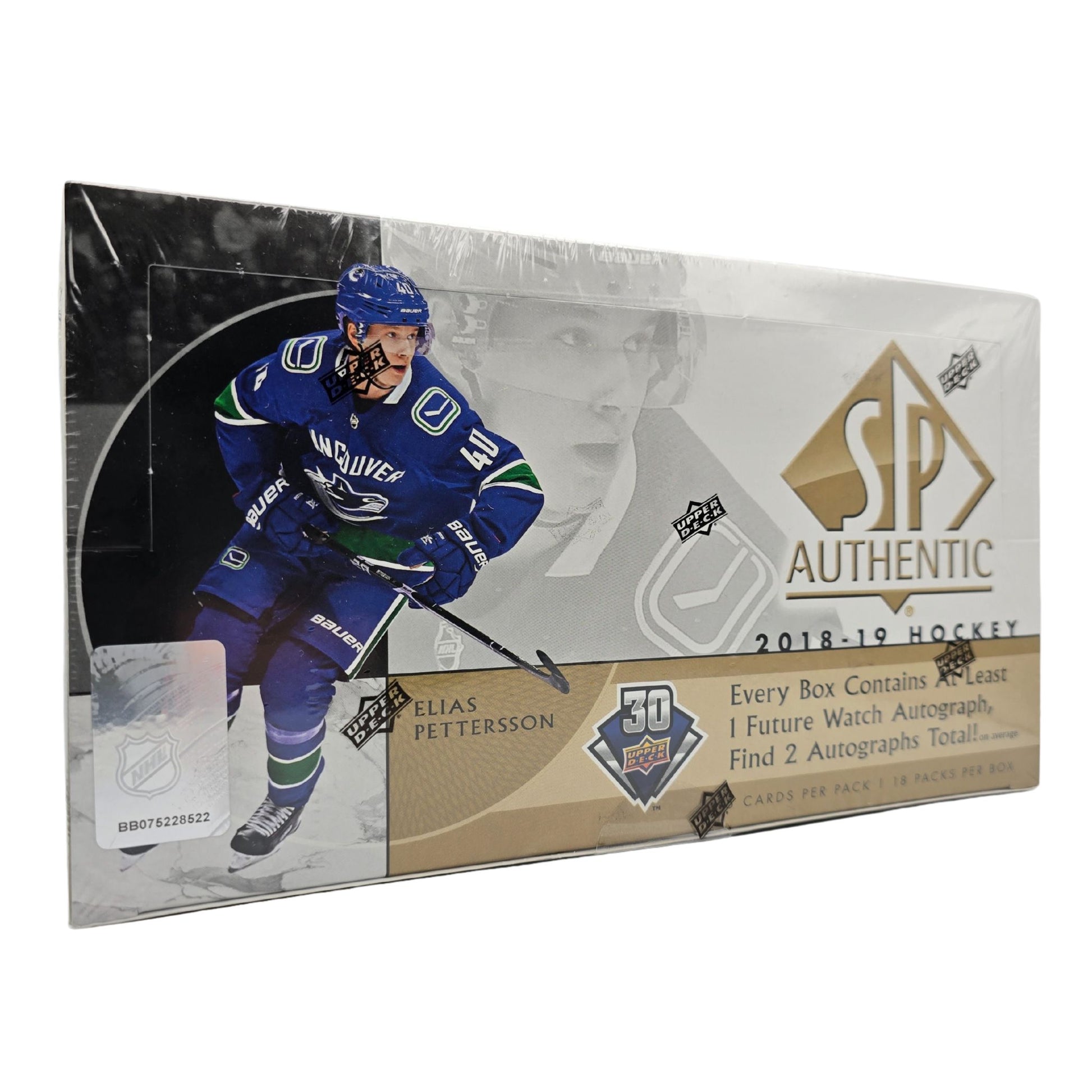 2018/19 Upper Deck SP Authentic Hockey Hobby Box - Trading Card Market