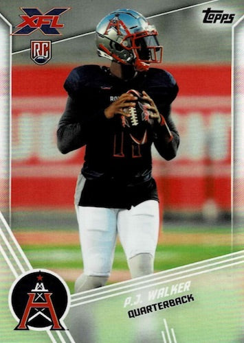 2020 Topps XFL Football Cards - PJ Walker
