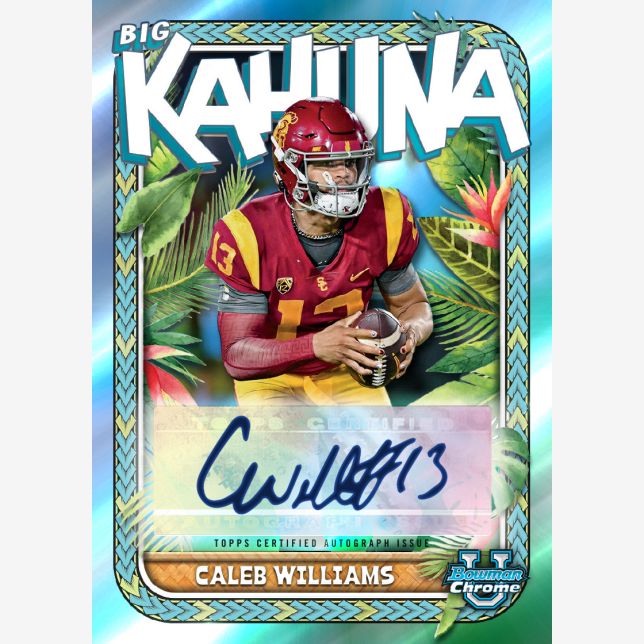 2023 Bowman Chrome University Football Blaster Box-Caleb Williams