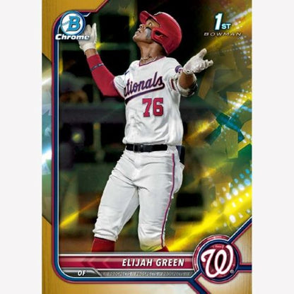 2022 Bowman Draft Sapphire Baseball Cards - Elijah Green