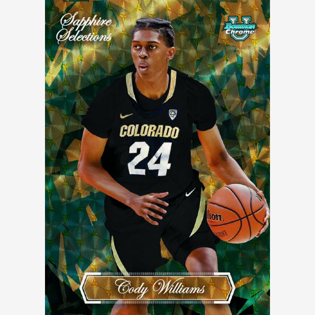 2023/24 Bowman University Chrome Basketball Sapphire Box - Trading Card Market