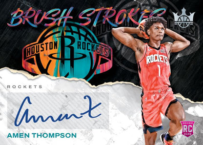 2023/24 Panini Court Kings Basketball  Cards_Amen Thompson_Brushstrokes Masterpiece