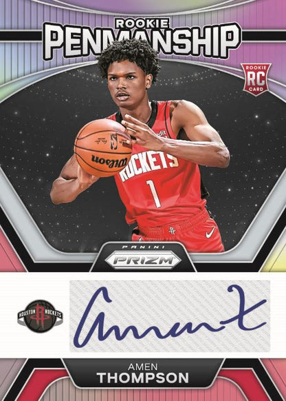 2023/24 Panini Prizm Basketball Cards - Amen Thompson Auto