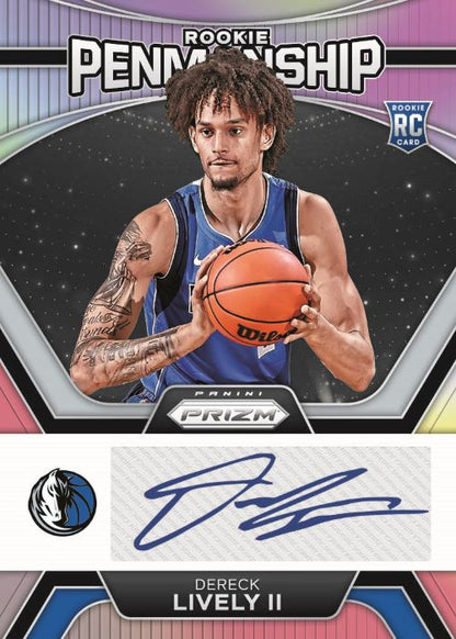 2023/24 Panini Prizm Basketball Cards -  Dereck Lively Auto_Penmanship