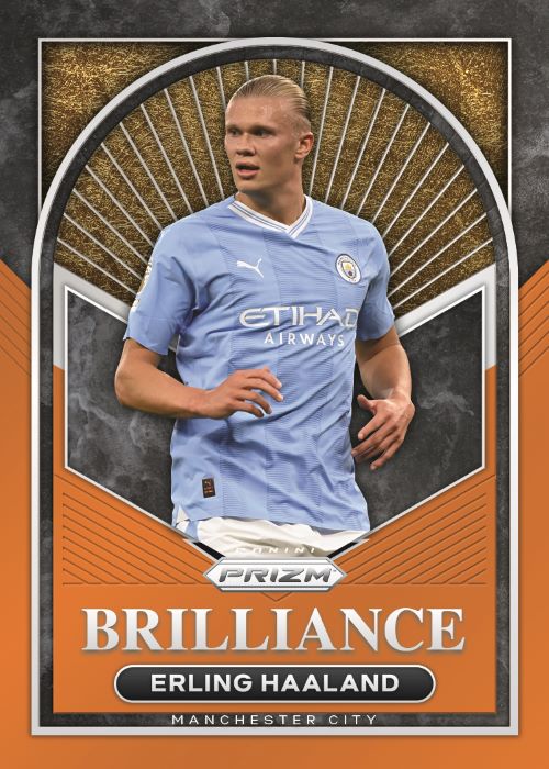 2023/24 Panini Prizm Premier League EPL Soccer Cards-Erling Haaland Brilliance