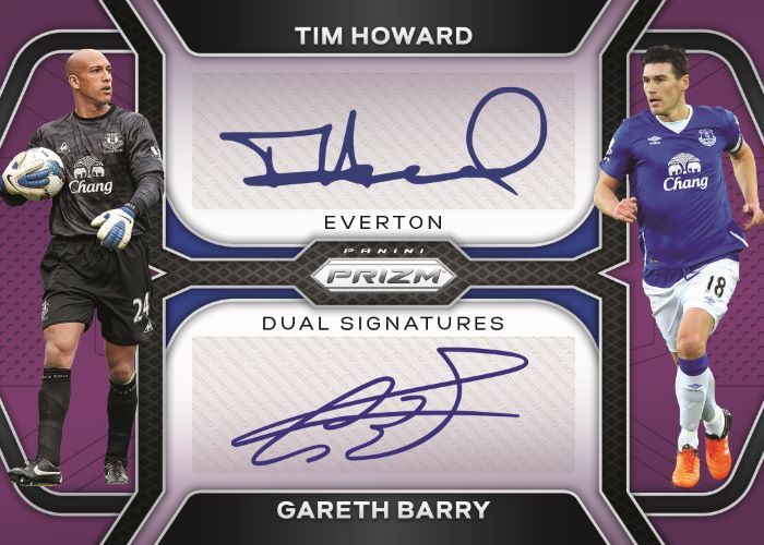 2023/24 Panini Prizm Premier League EPL Soccer Cards-Gareth Barry_Tim Howard_Dual Signatures