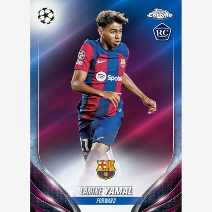 2023/24 Topps Chrome UEFA Club Competitions Soccer Cards - Lamine Yamal