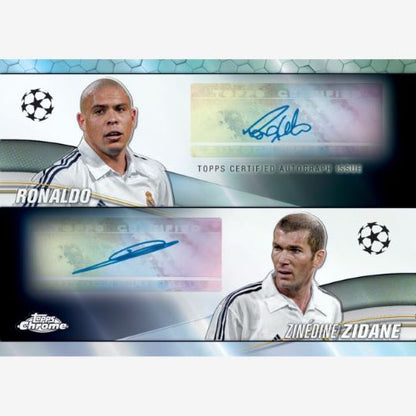 2023/24 Topps Chrome UEFA Club Competitions Soccer Cards - Ronaldo_Zidane-Dual Auto