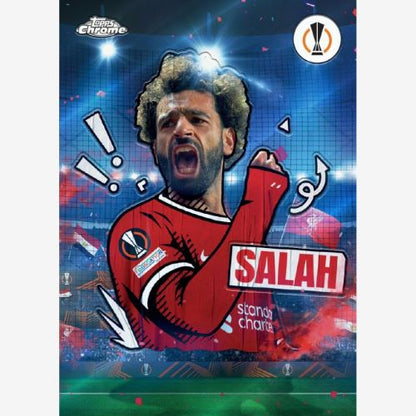 2023/24 Topps Chrome UEFA Club Competitions Soccer Cards - Salah