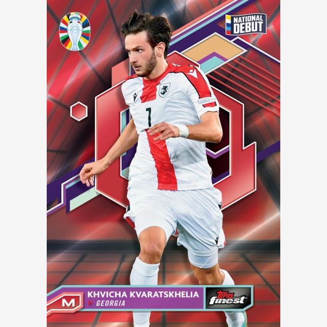 2023/24 Topps Finest Road to UEFA Euro Soccer CardsKhvicha Kvaratskhelia