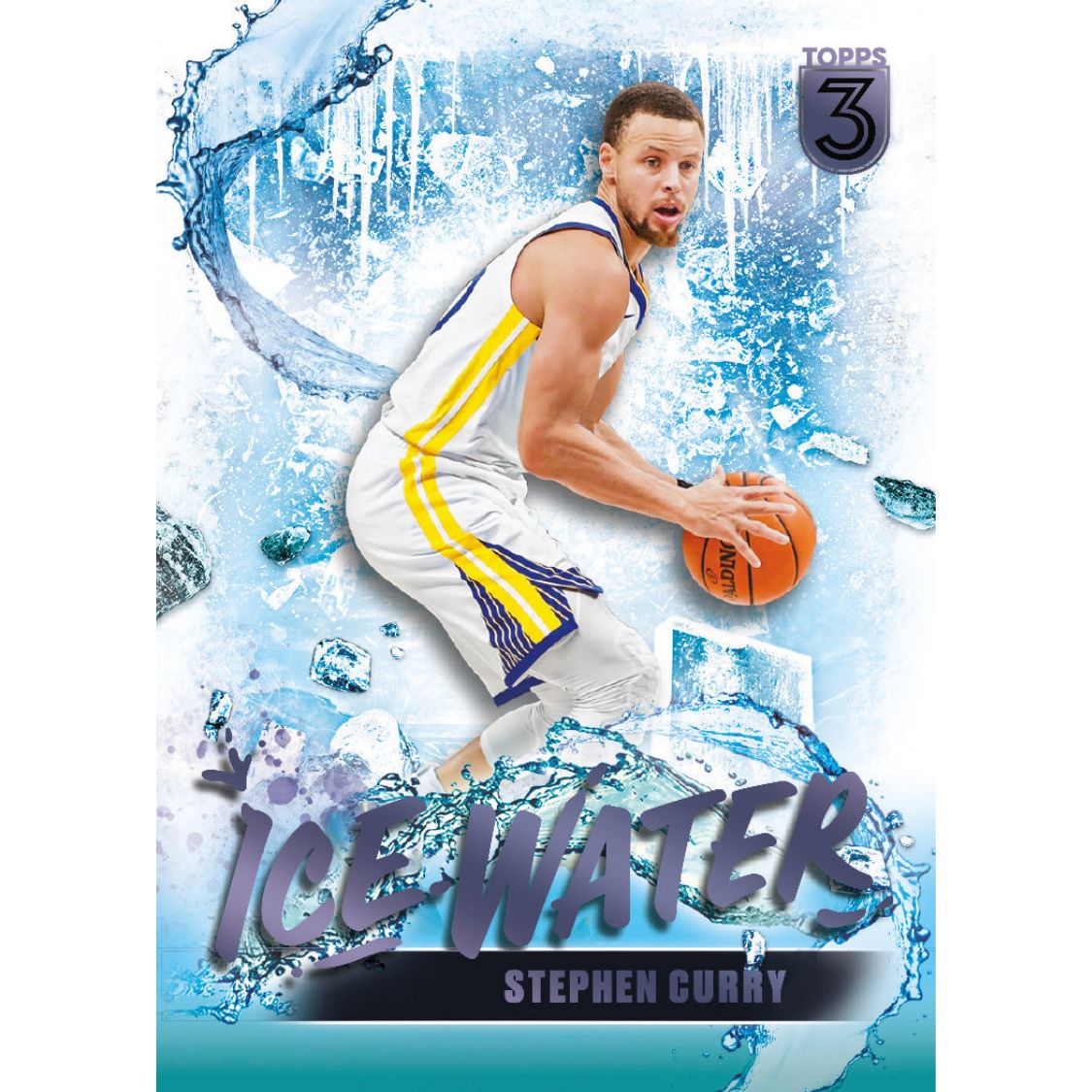 2023/24 Topps Three Basketball Cards-Stephen Curry