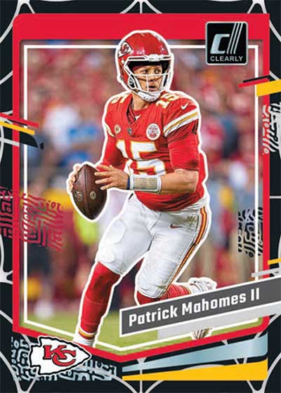 Patrick Mahomes II 2024 Case Hit Clearly Donruss Super Bowl Champions