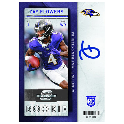 2023 Panini Contenders Optic Football Cards - Zay Flowers