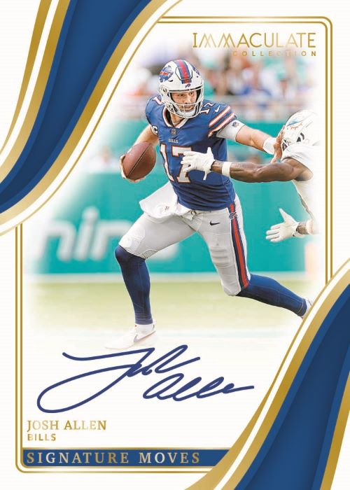 2023 Panini Immaculate Football Cards-Josh Allen Signature Moves