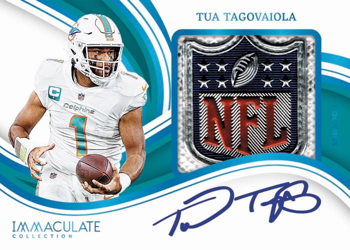 2023 Panini Immaculate Football Cards-Tua Tagovaiola Premium Patch Auto