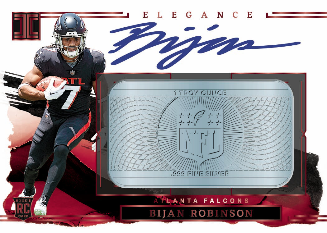 2023 Panini Impeccable Football Cards-Bijan Robinson_Elegance