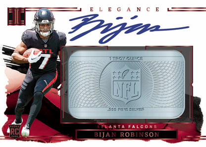 2023 Panini Impeccable Football Cards-Bijan Robinson_Elegance