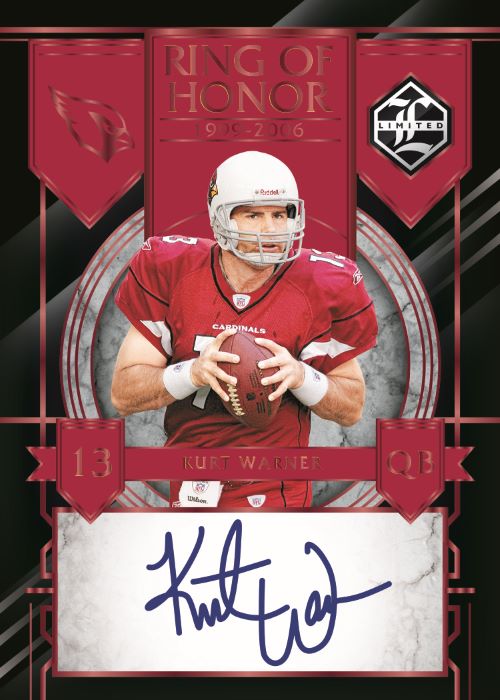 2023 Panini Limited Football Cards-Kurt Warner_Ring of Honor