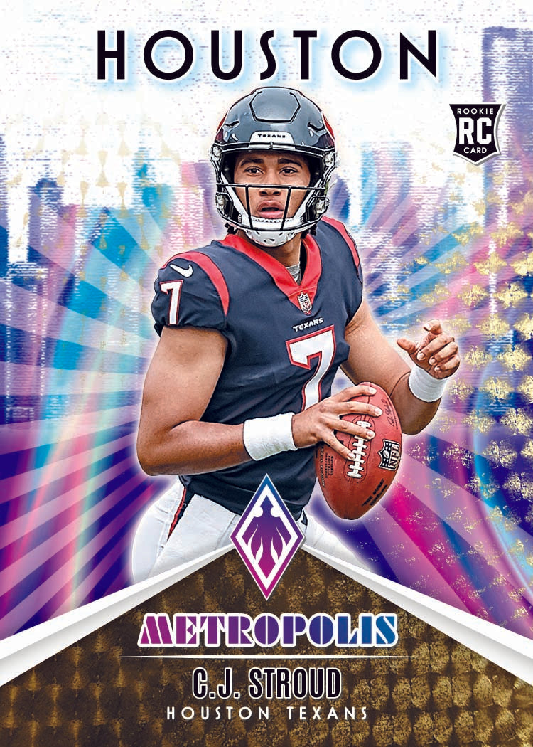 2023 Panini Phoenix Football Cards-C.J. Stroud-Metropolis