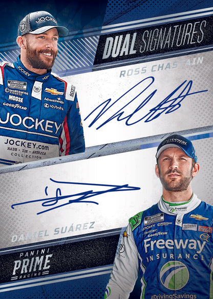 2023 Panini Prime Racing Cards_Chastain_Suarez_Dual Signatures