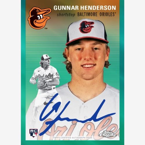 2023 Topps Chrome Platinum Anniversary Baseball Cards - Gunnar Henderson