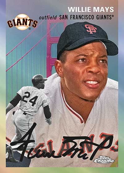 2023 Topps Chrome Platinum Anniversary Baseball Cards - Willie Mays